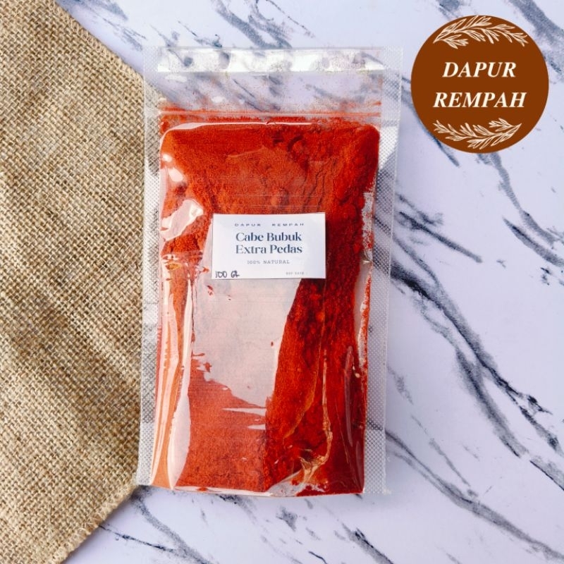 

Dapur Rempah Cabai Cabe Bubuk Extra Pedas Chili Powder Extra Hot