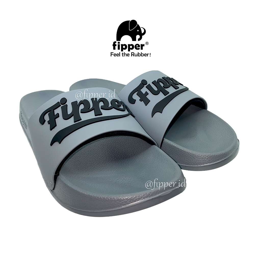 Fipper - Slip On Ace Grey (Shuttle) / Black / Black