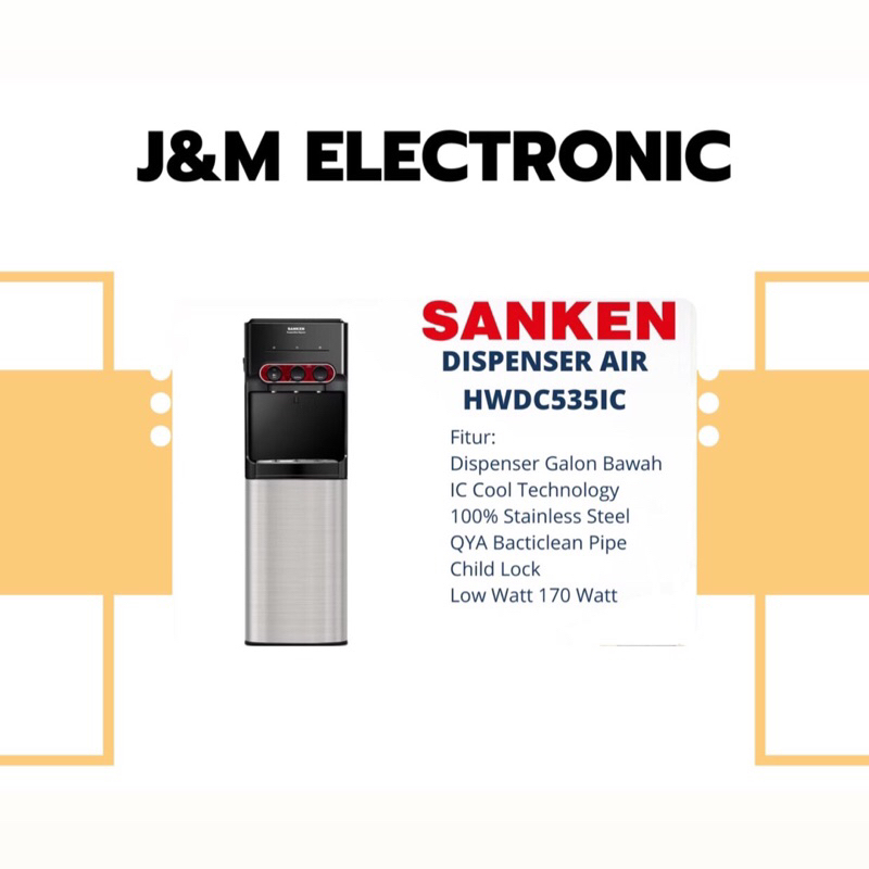 dispenser sanken 535 ic dispenser sanken galon bawah HWDC 535 IC COLD DISPENSER SANKEN 535