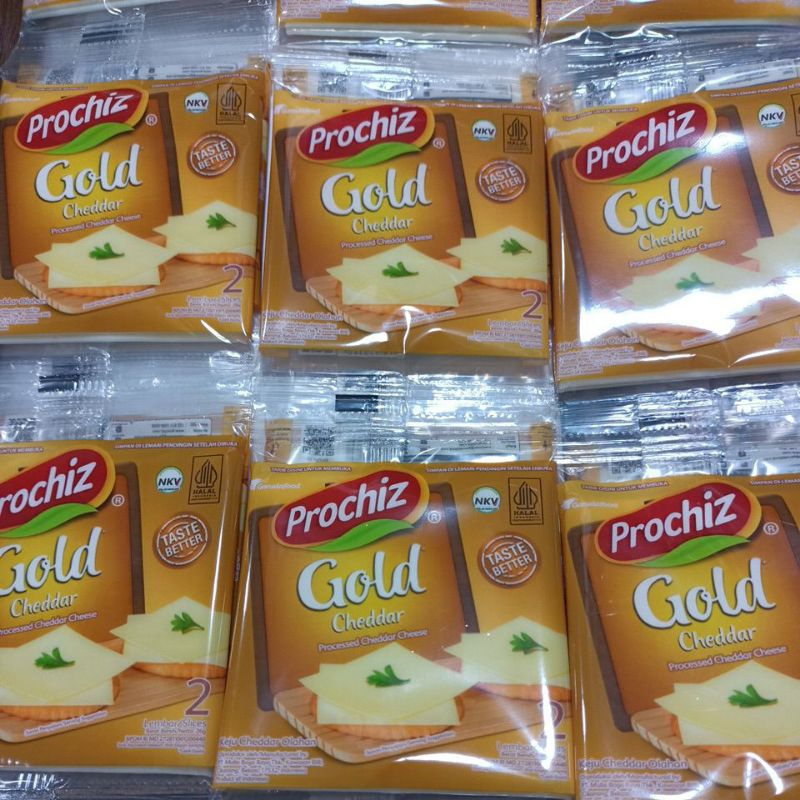 

PROCHIZ GOLD CHESE ( kèju Renteng)isi 8 pcs per Renteng