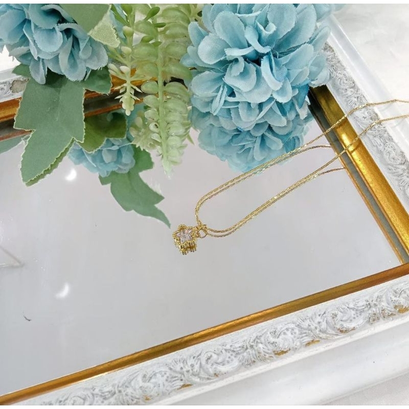 Kalung titanium anti karat Bintang