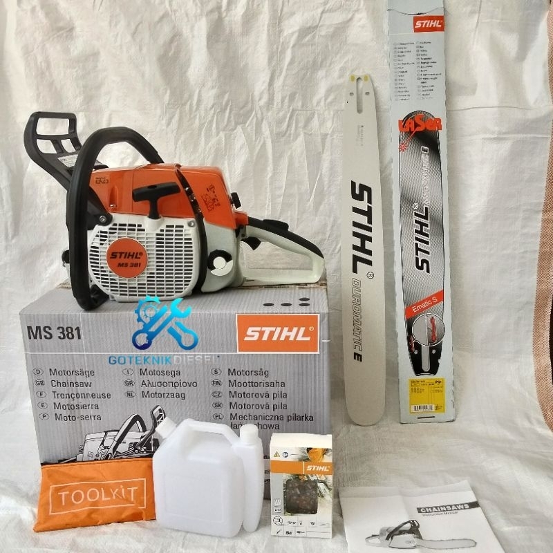 TERMURAH CHAINSAW / SENSO BESAR MS 381 STIHL MESIN GERGAJI KAYU BAR 25 INCH STIHL NEW ORIGINAL