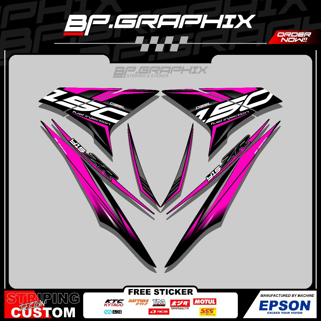 BISA CODV Striping MX King 150 Y15ZR Variasi (HAZET 003)