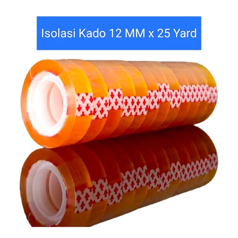 

isolasi kecil 12mm × 25 Y | isolasi kado