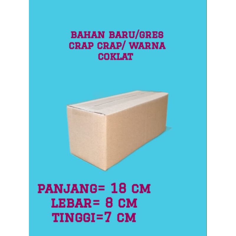 

kardus packing bahan baru uk 18x8x7 kardus kecil baru