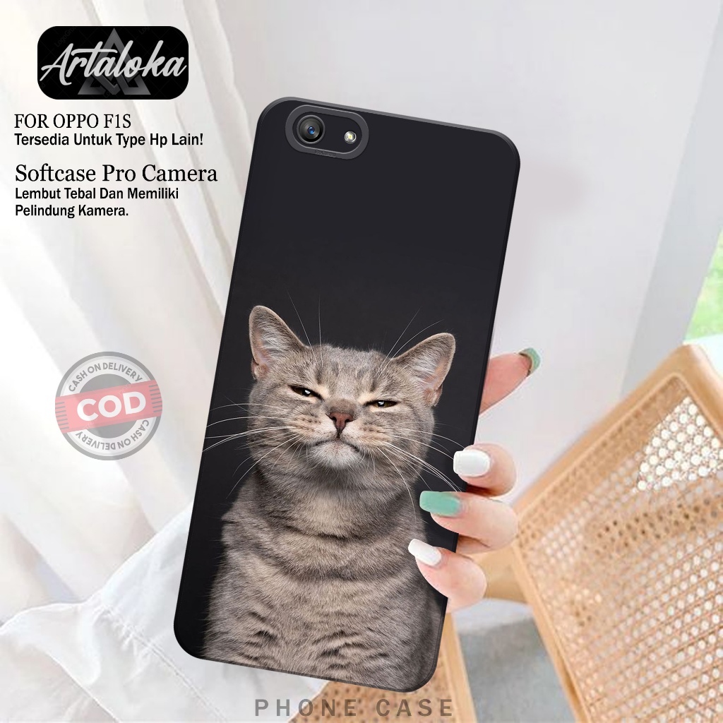 Case Hp OPPO F1S Fashion Case Kucing Softcase OPPO F1S Casing OPPO F1S Kesing OPPO F1S Silikon OPPO 