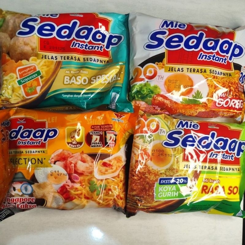 

Mie Sedaap all varian Paket isi ( 5 PCS )