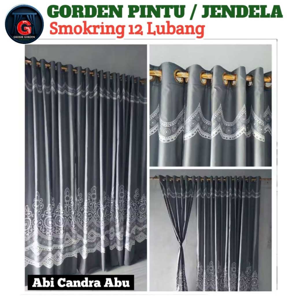 GORDEN PINTU JENDELA SMOKERING 12 LUBANG GORDEN JENDELA KORDEN MOTIF KARAKTER