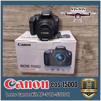 Kamera Camera DSLR Camera Canon eos 1500D Lensa kit Canon 18-55 II