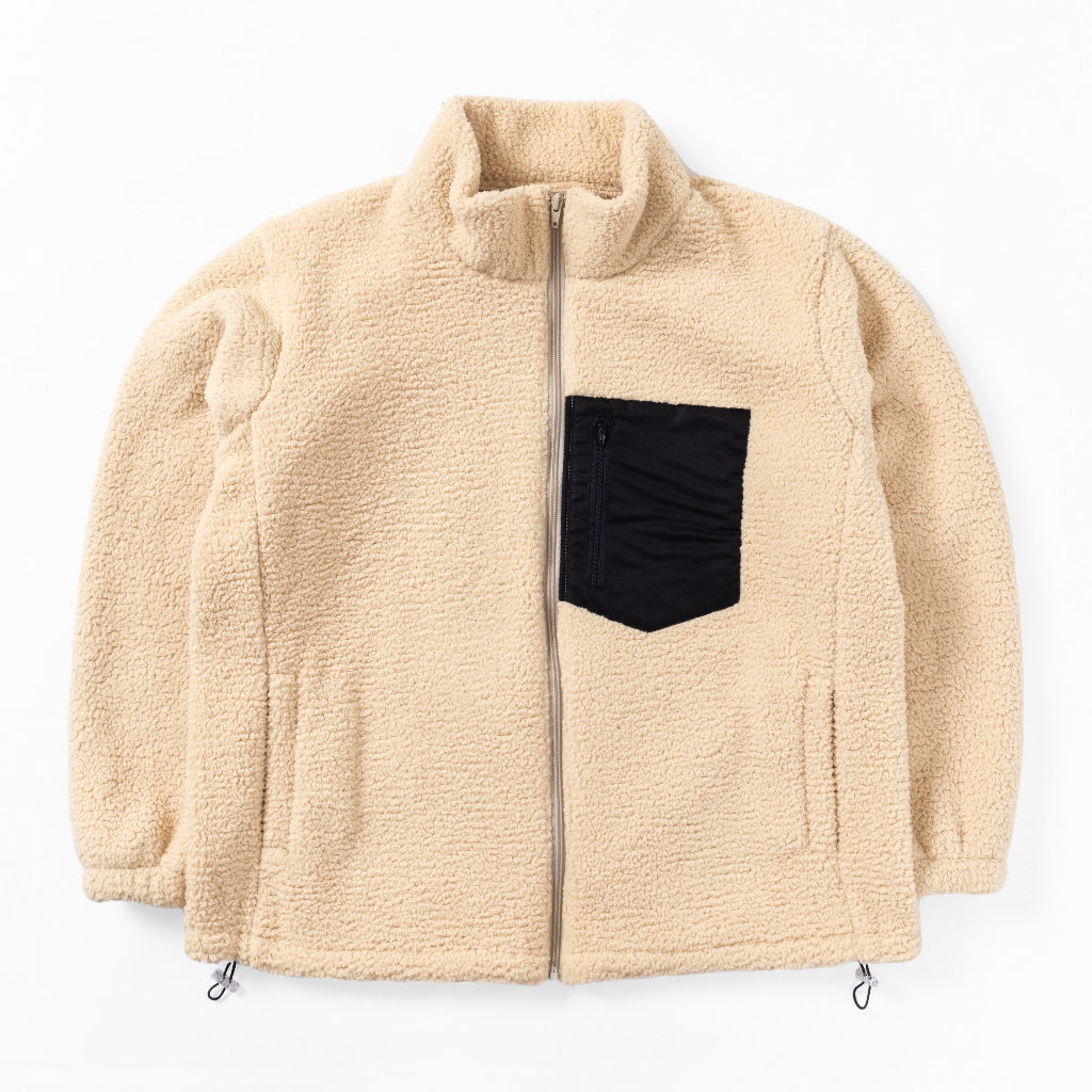 Sheva Sherpa Jacket Cream | Jaket Sherpa Warna Cream - WNB Indonesia