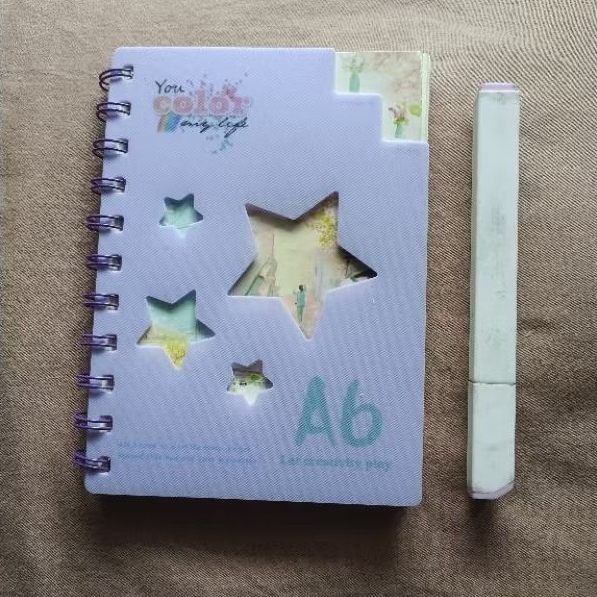 

mini notebook - size A6 - ungu