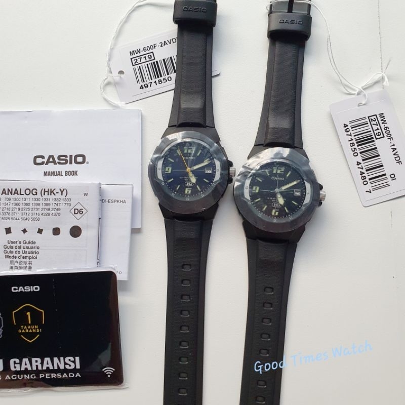 JAM TANGAN CASIO MW-600F MW 600F MW 600 ORIGINAL
