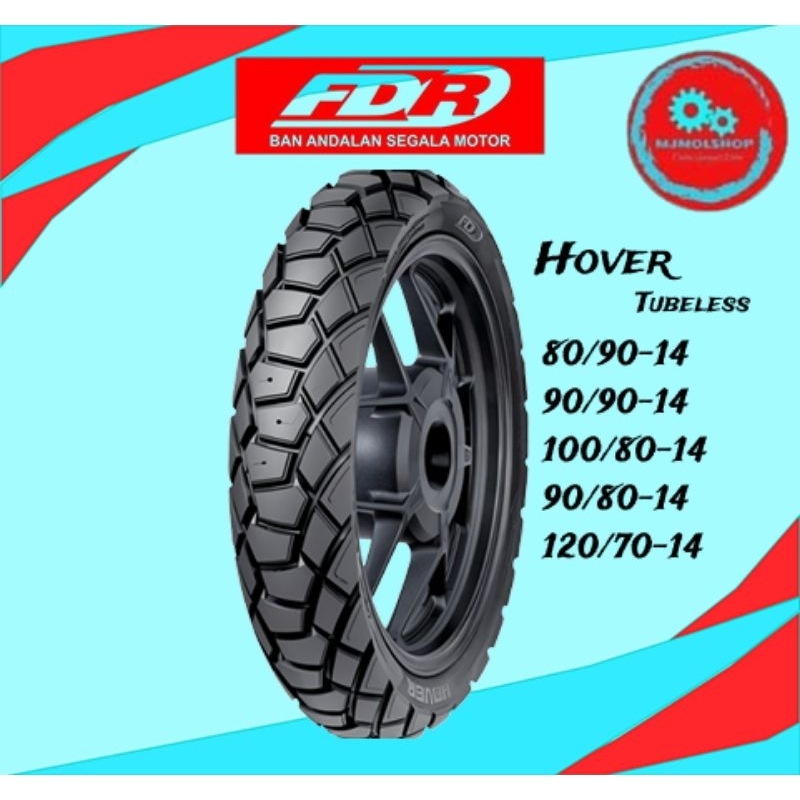 TERMURAH FDR BAN LUAR 80/90-14 90/90-14 HOVER Ring 14  Ban Motor