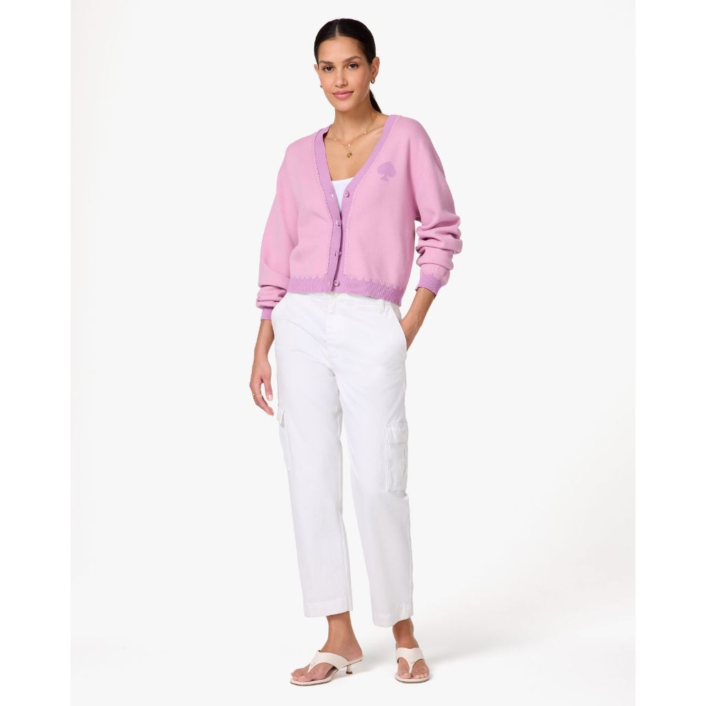 Kate Spade Scallop Spade Logo Cardigan - Cardigan Wanita