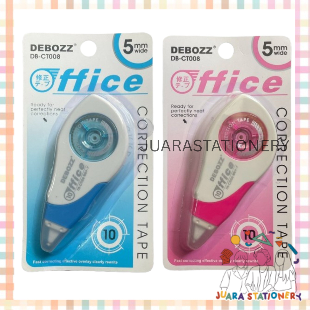 

(880) JUARASTATIONERY Correction Tape Debozz DB-CT008 / Tip Ex Kertas Tip Ex Pita