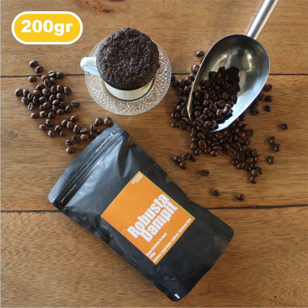 

Robusta Dampit - Roast Bean / Bubuk / biji kopi Kualitas Super - 200gr