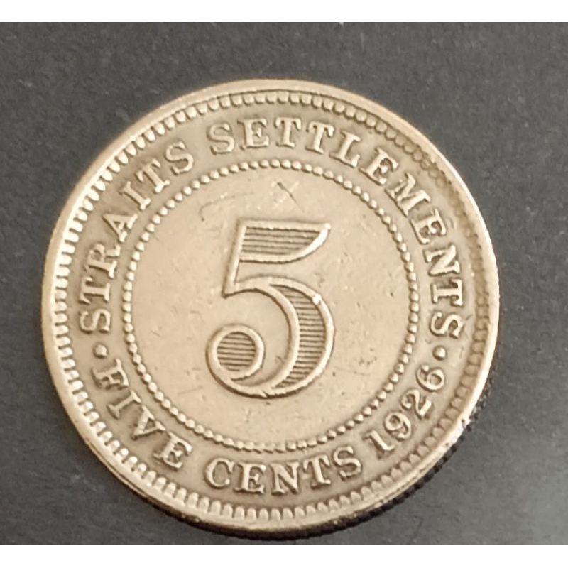 koin India 5 cents tahun 1926..