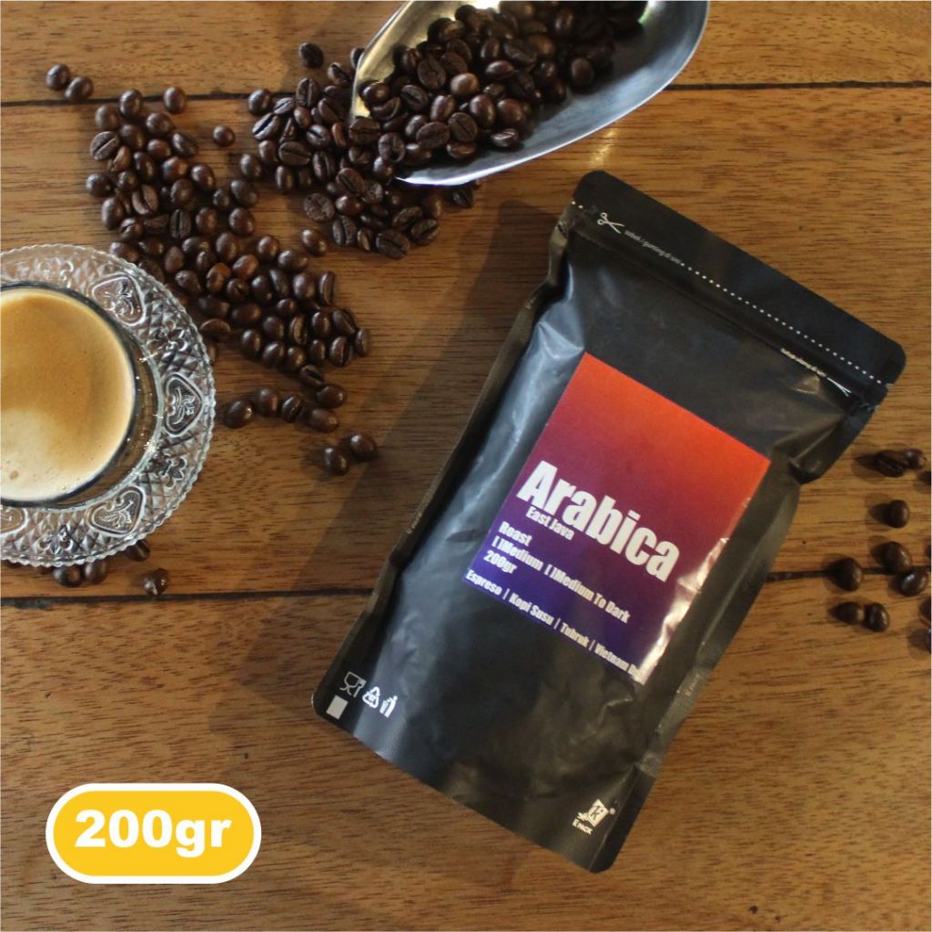 

Arabica-Roast Bean/Bubuk/Biji Kopi Kualitas Super-200gr