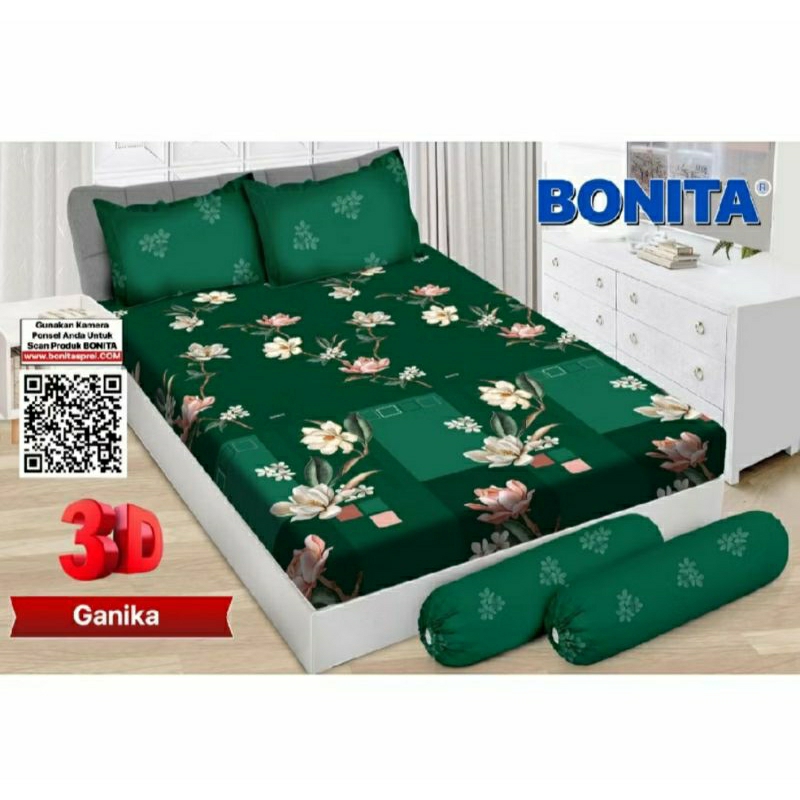 Sprei bonita bantal 4 uk 180x200 ganika