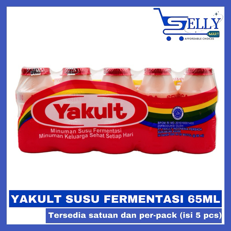 

YAKULT MINUMAN SUSU FERMENTASI 65 ML ISI 5 PCS (SATUAN DAN PACK)