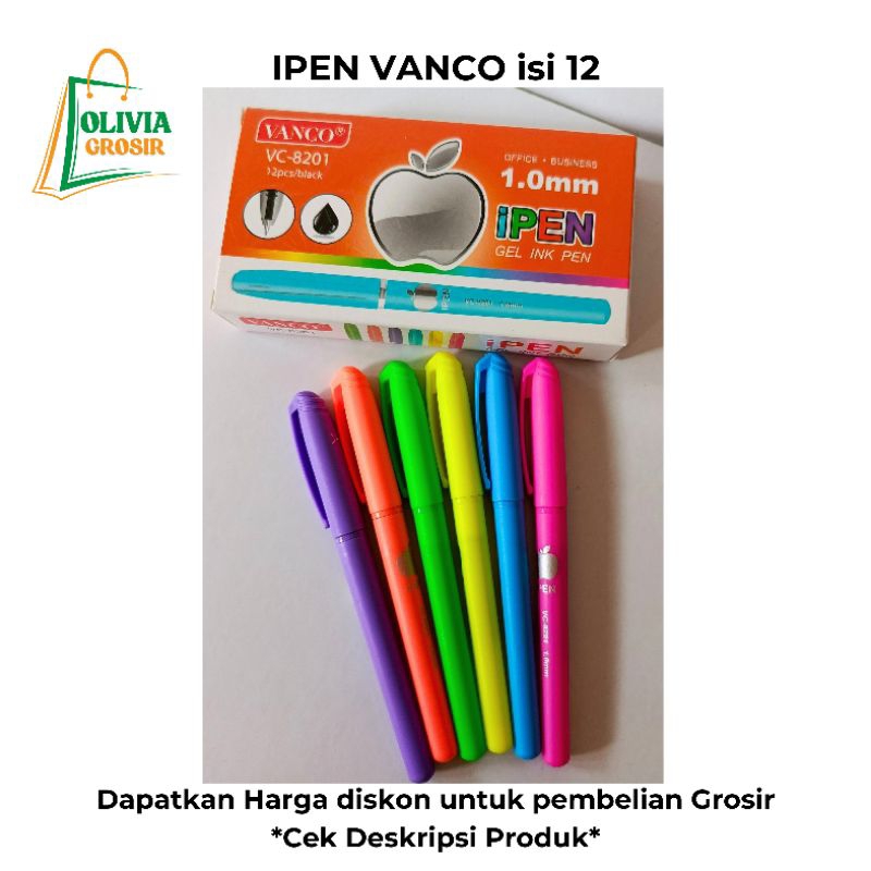 

Bolpoint Vanco IPEN GEL (Pack & Grosir)