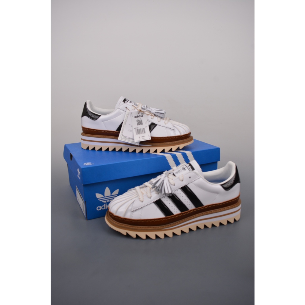 READY STOCK SIZE 40 - CLOT x Adidas Superstar White Black Crystal Sand (By Edison Chen) BNIB ORIGINA
