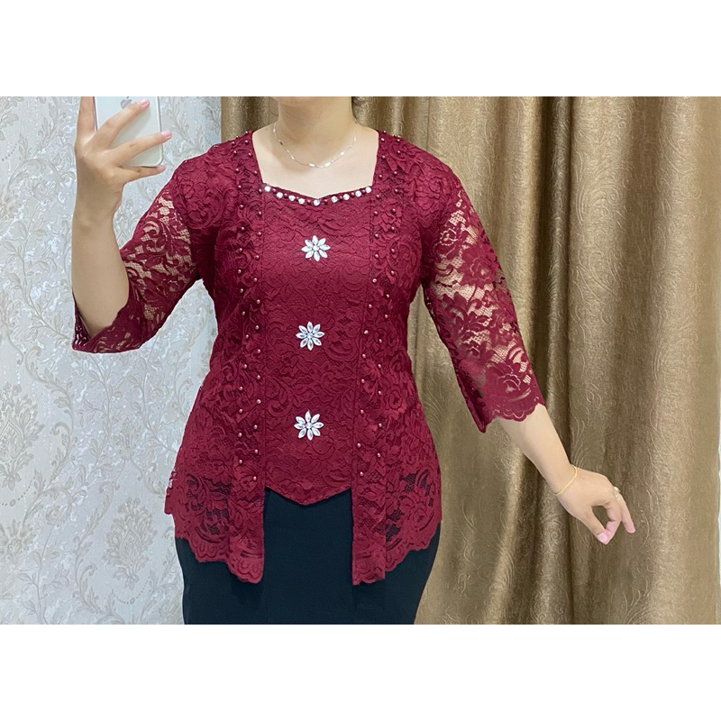 Atasan kebaya putu baru premium/kebaya pesta