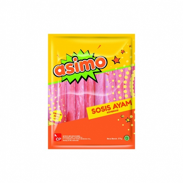 

ASIMO SOSIS AYAM KOMBINASI 375GR ISI 15PCS CHICKEN SAUSAGE HALAL
