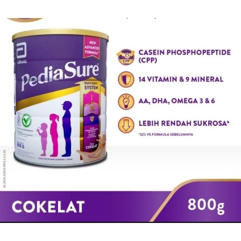 

pediasure rasa cokelat 800g