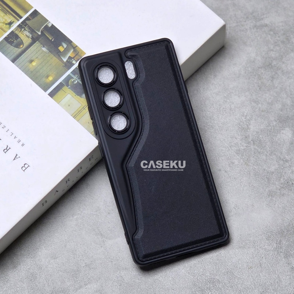 Tecno Camon 40 Pro Tecno Camon 40 4G Case Leather Pro Kamera Black Case Tecno Camon 40 Pro Tecno Cam