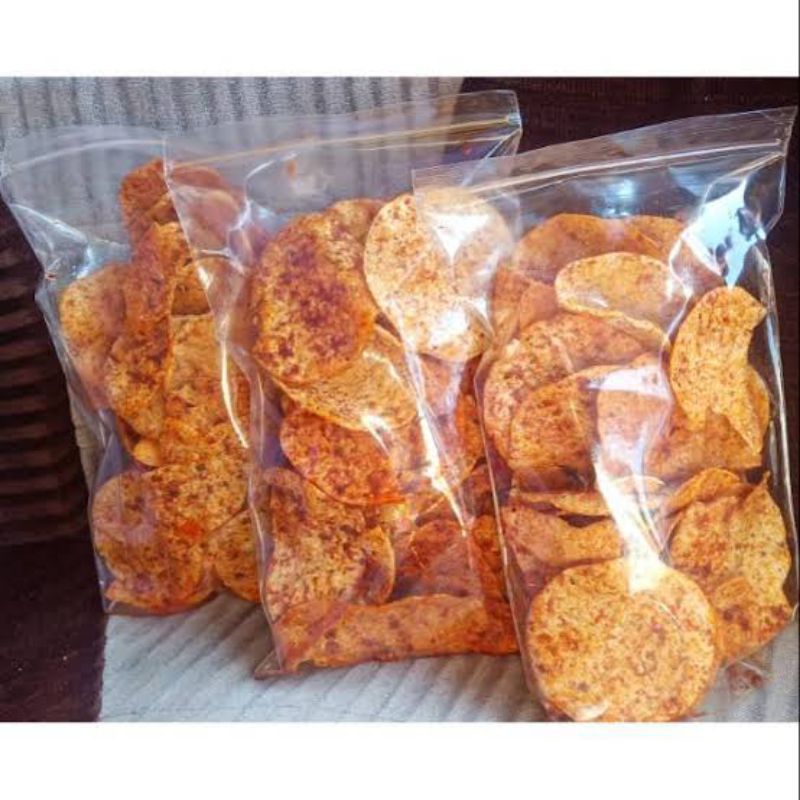 

Kerupuk ubi balado rasa jengkol