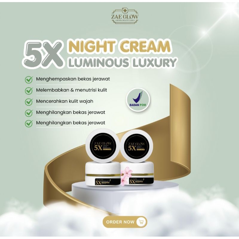ZAE GLOW - Night cream whitening premium