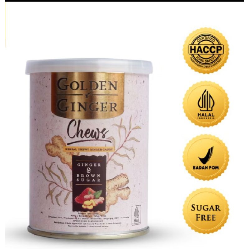 

Permen Jahe Golden ginger chew brown sugar 125 gr