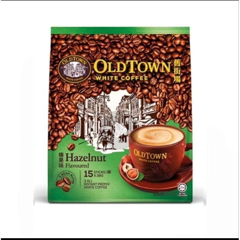

Old Town White Coffee 3 in 1 Hazelnut (15 sachet)
