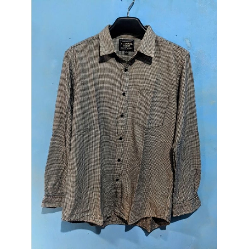 Kemeja Flannel UNIQLO Second Original