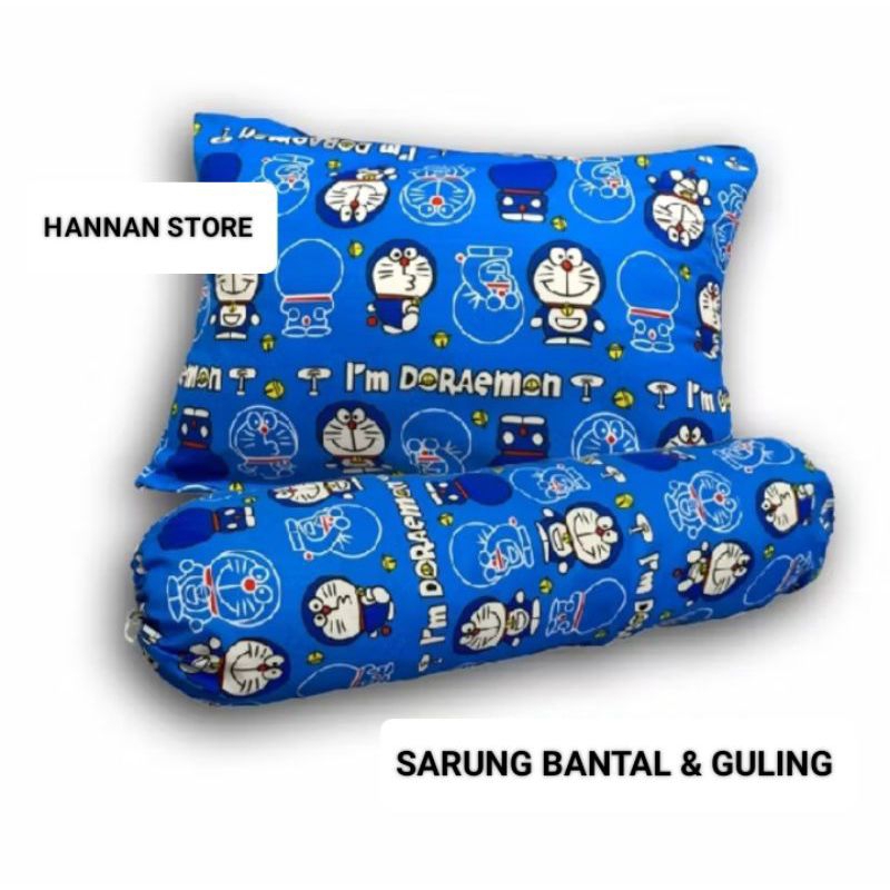 sarung bantal tidur pake rekseleting  motif karakter