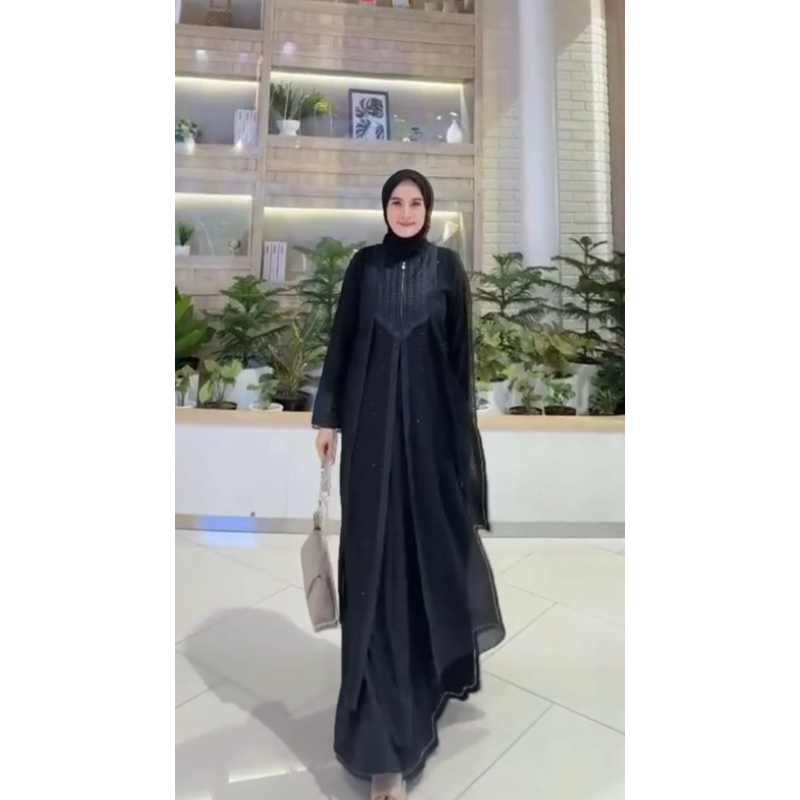 ABAYA HITAM DRES MUSLIM BEST SELLER