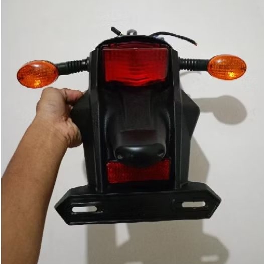 spakbor belakang klx sm original copotan slebor stoplamp kawasaki klx150sm dtracker ori bawaan motor