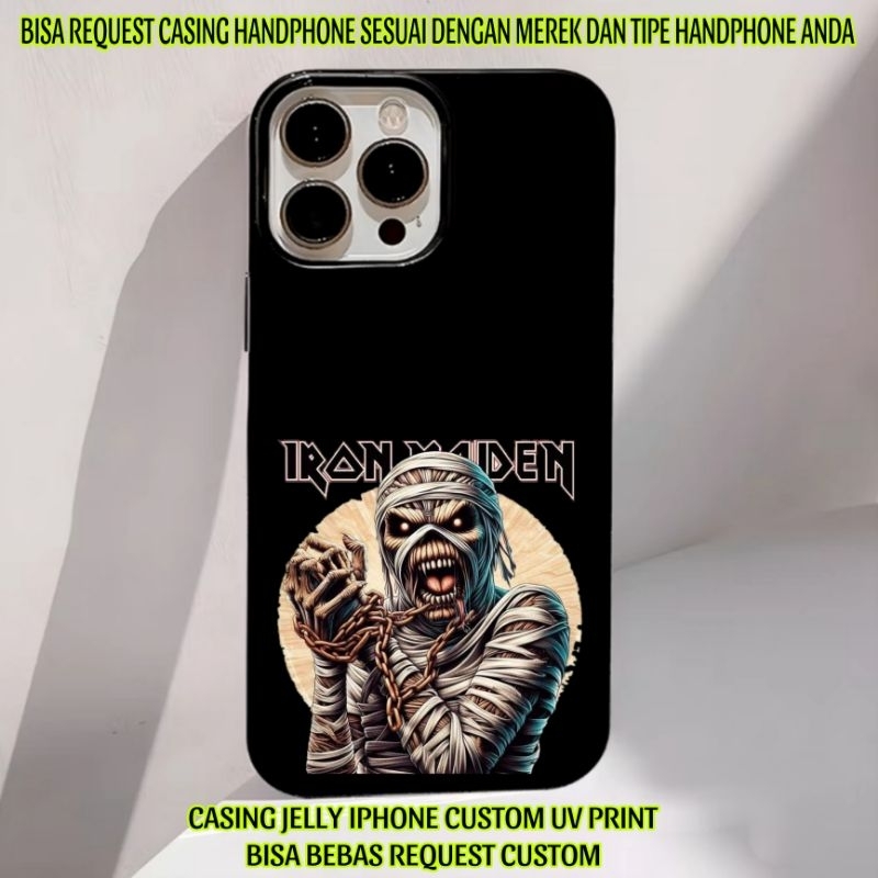 CASING HANDPHONE CUSTOM PRINT UV CASING HANDPHONE IPHONE IRON MAIDEN CUSTOM UV PRINT BISA BEBAS REQU