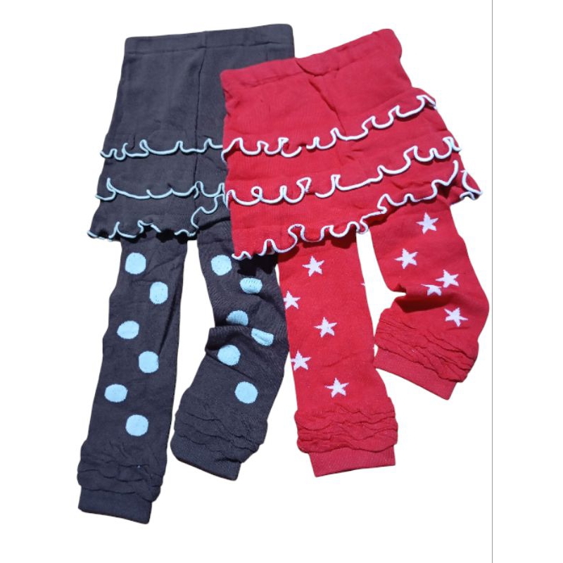 CELANA LEGGING ROK, LEGING TUTUP KAKI, LEGING KNIT RAJUT IMPORT ANAK 4 - 9 TAHUN