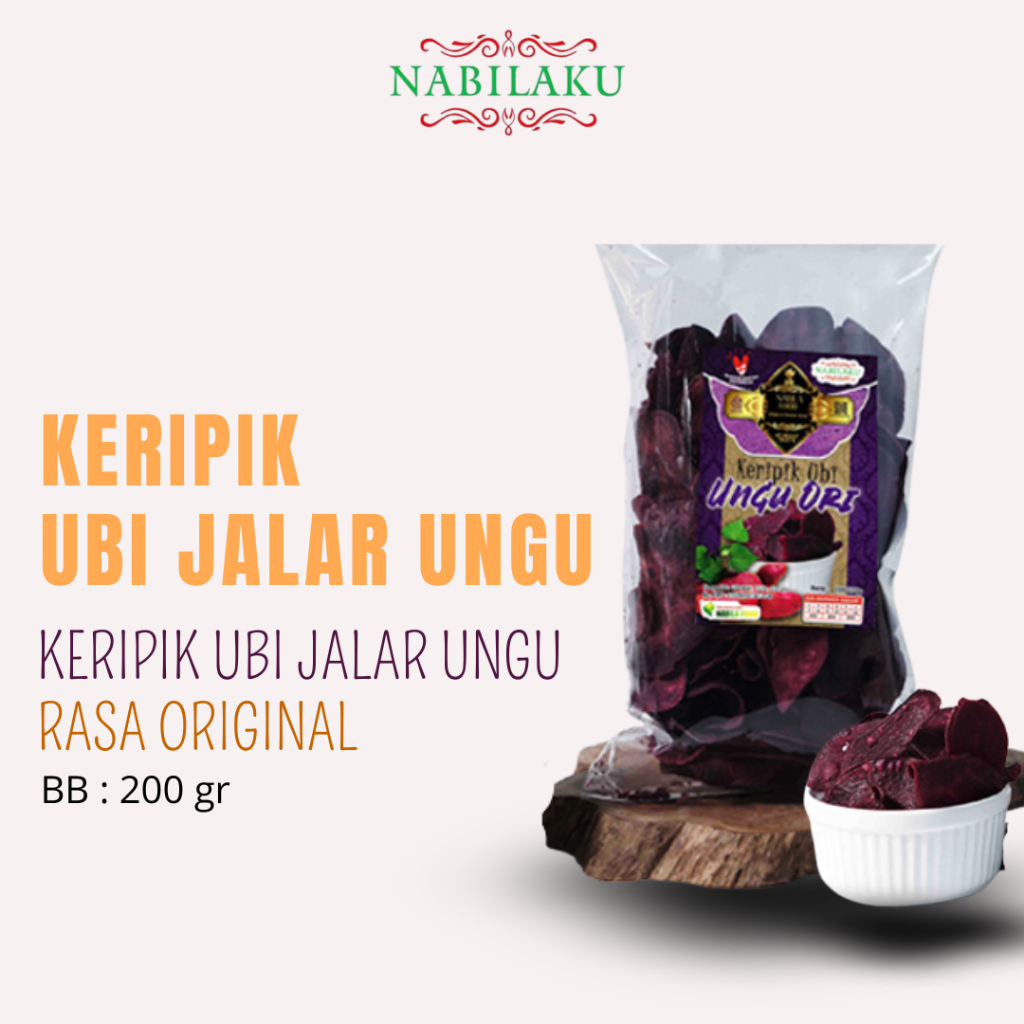 

NABILAKU - Snack Keripik Telo Ungu Original 150 gr