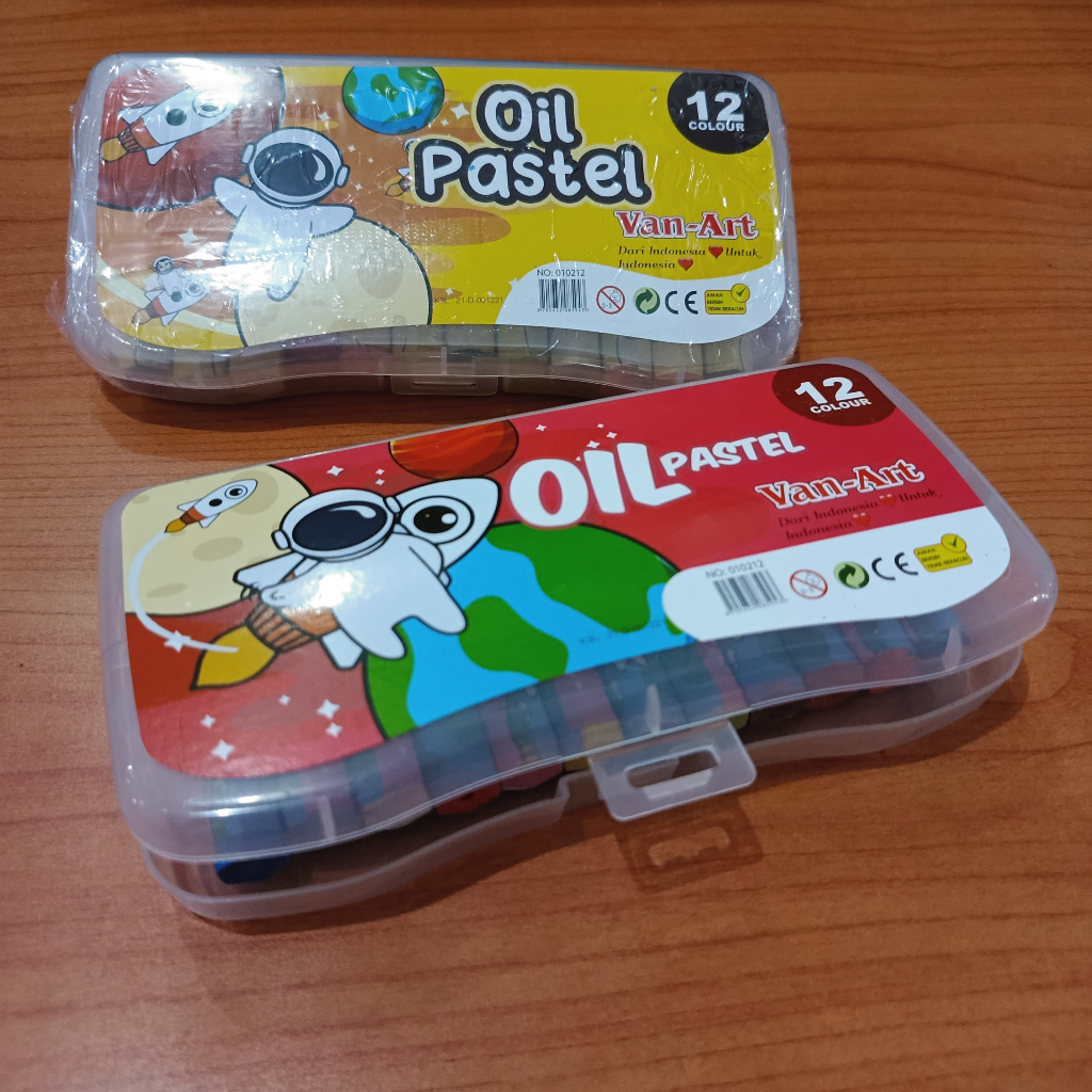 

CRAYON /KRAYON OIL PASTEL 12 WARNA MEREK VAN-ART