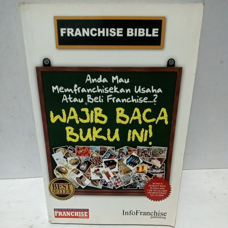 Buku Original ANDA MAU MEMFRANCHISEKAN USAHA ATAU BELI FRANCHISE WAJIB BACA BUKU INI - FRANCHISE BIB