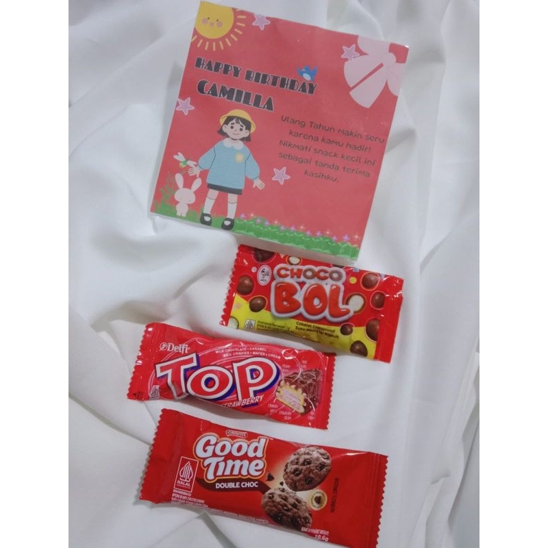 

Mini Gift Snack Ulang Tahun Termurah/Mini Hampers/paket bingkisan/freebies snack