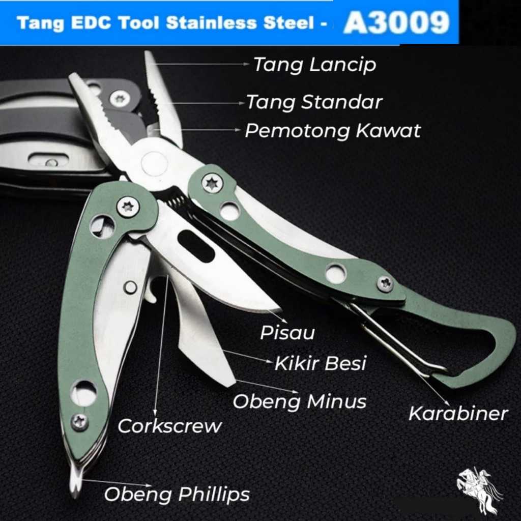 Tang Mini Pisau Swiss Army Pocket Knife EDC Tool Stainless