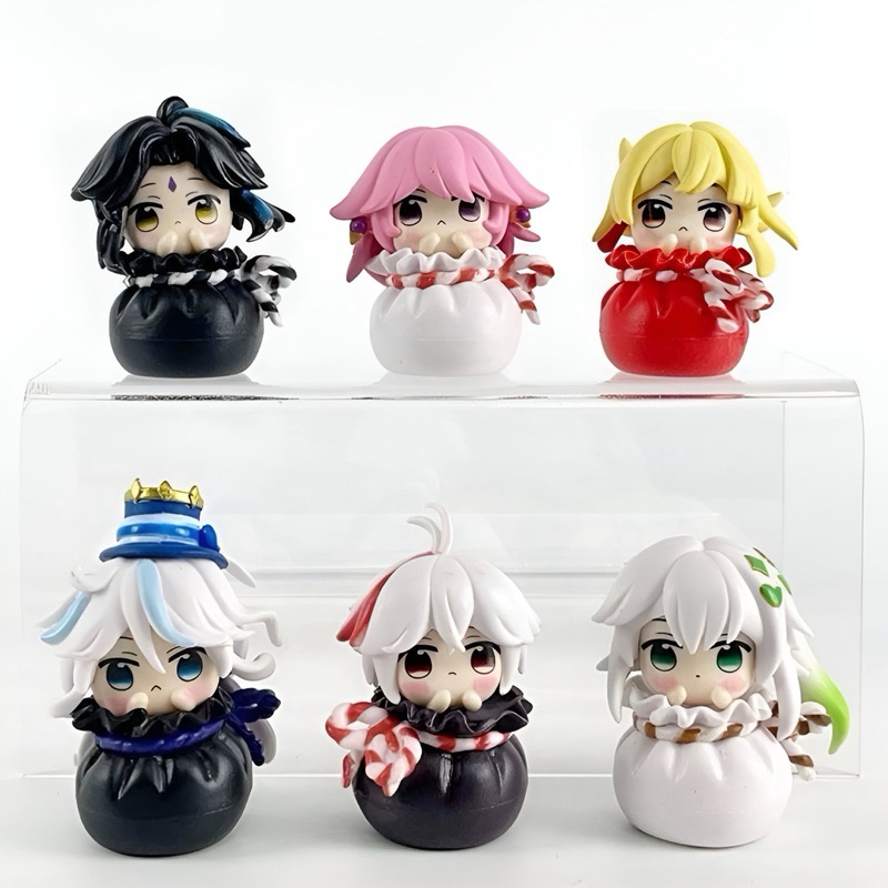 TERMURAH Genshin Impact Mini Figure Pouch Mainan Chibi Furina Yae Miko Nahida Kazuha Game Anime