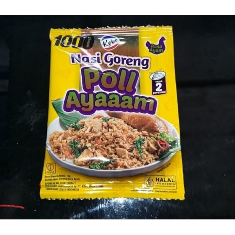 

KOBE nasi goreng poll ayaaam 12gr renteng