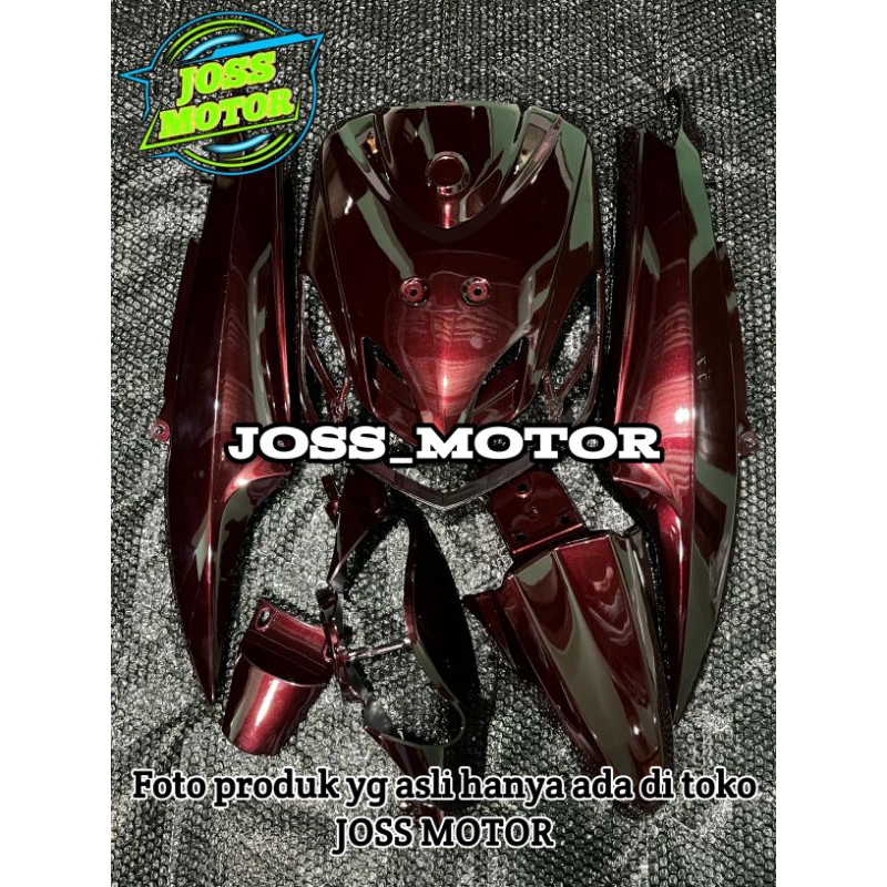 Cover ful body full set bodi halus Yamaha Mio smile Moonlight moon light red