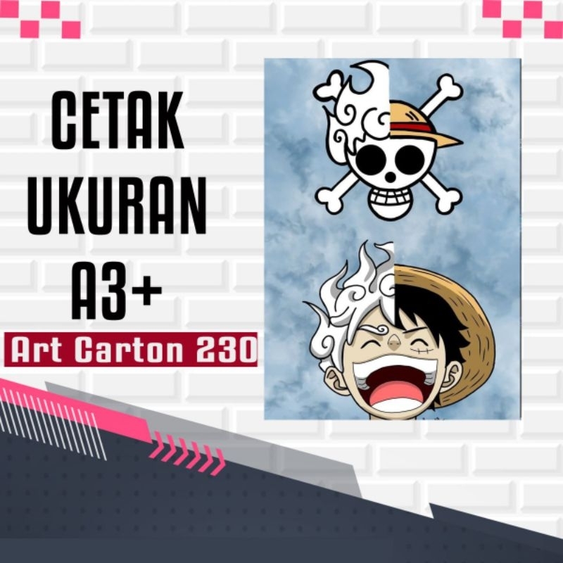 

Print Cetak Tik Ukuran A3 + Laminating Art Paper Art Karton