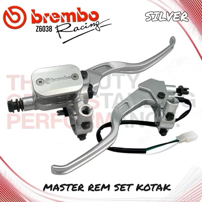 Master rem tabung kotak full silver universal semua motor matic dan bebek